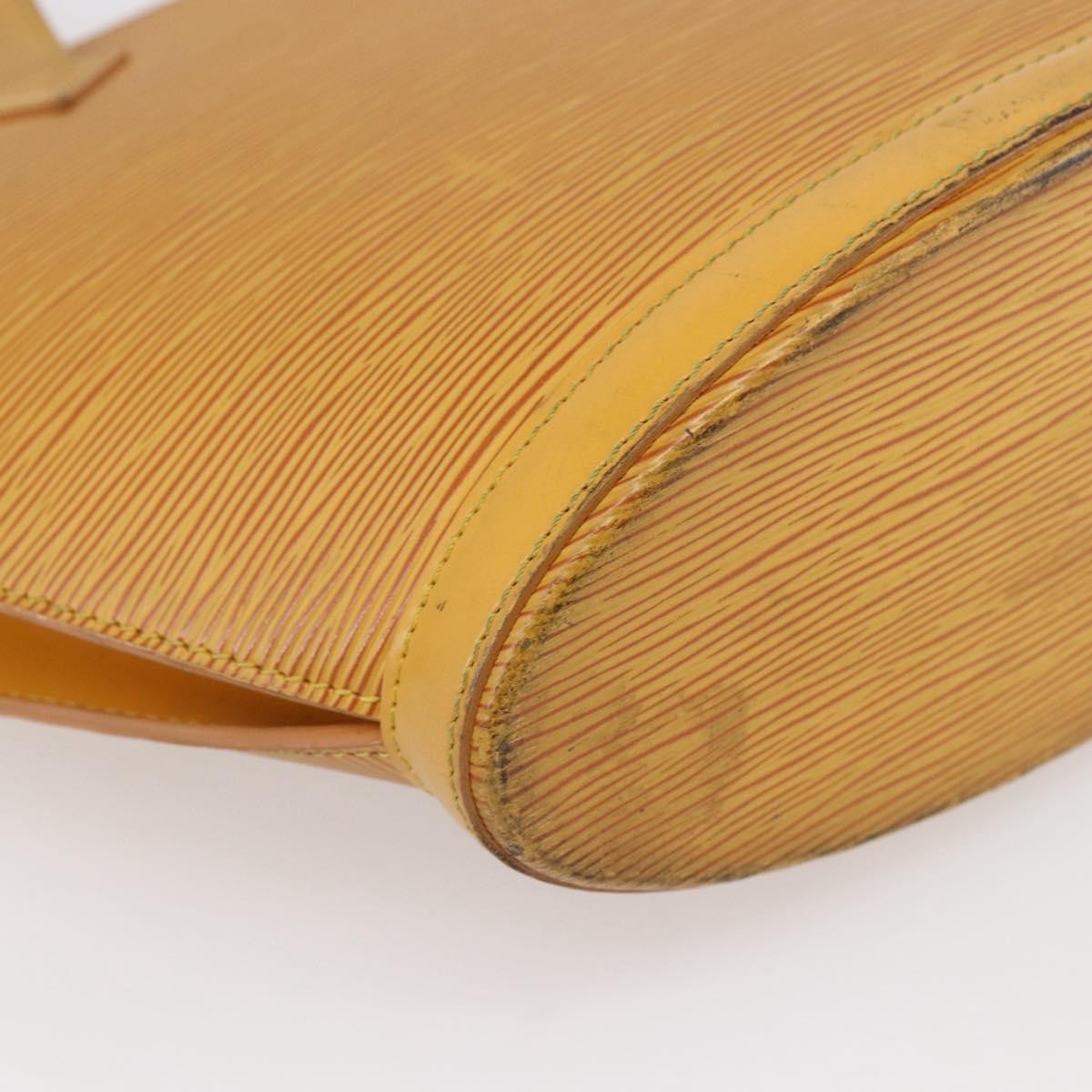 Louis Vuitton Saint Jacques Handbag Epi Leather Yellow Leather Handbag