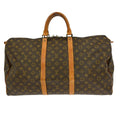 Louis Vuitton Keepall Bag Monogram Canvas Brown Canvas Travel Bag