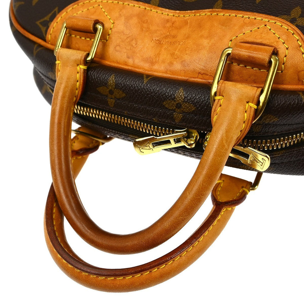 Louis Vuitton Trouville Handbag Monogram Canvas Brown Canvas Handbag