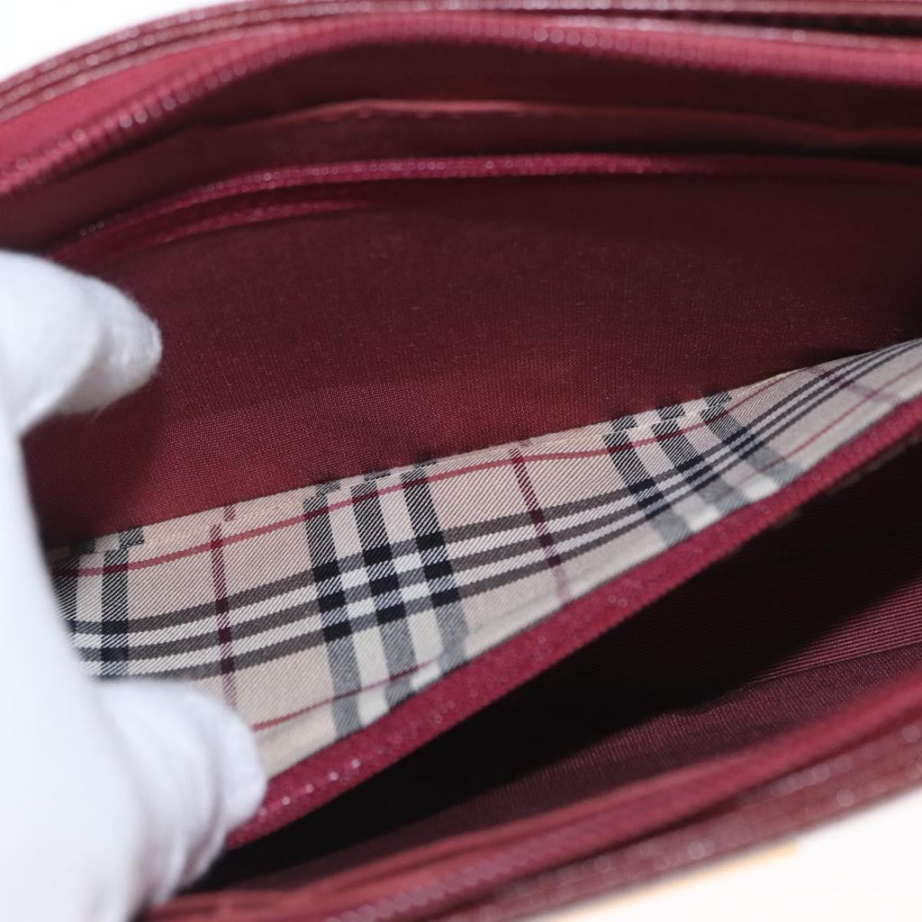 Burberry Vintage Shoulder Bag Leather Burgundy Leather Shoulder Bag