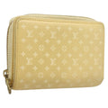 Louis Vuitton Lou Wallet Nanogram Leather Beige Leather Wallets Accessory