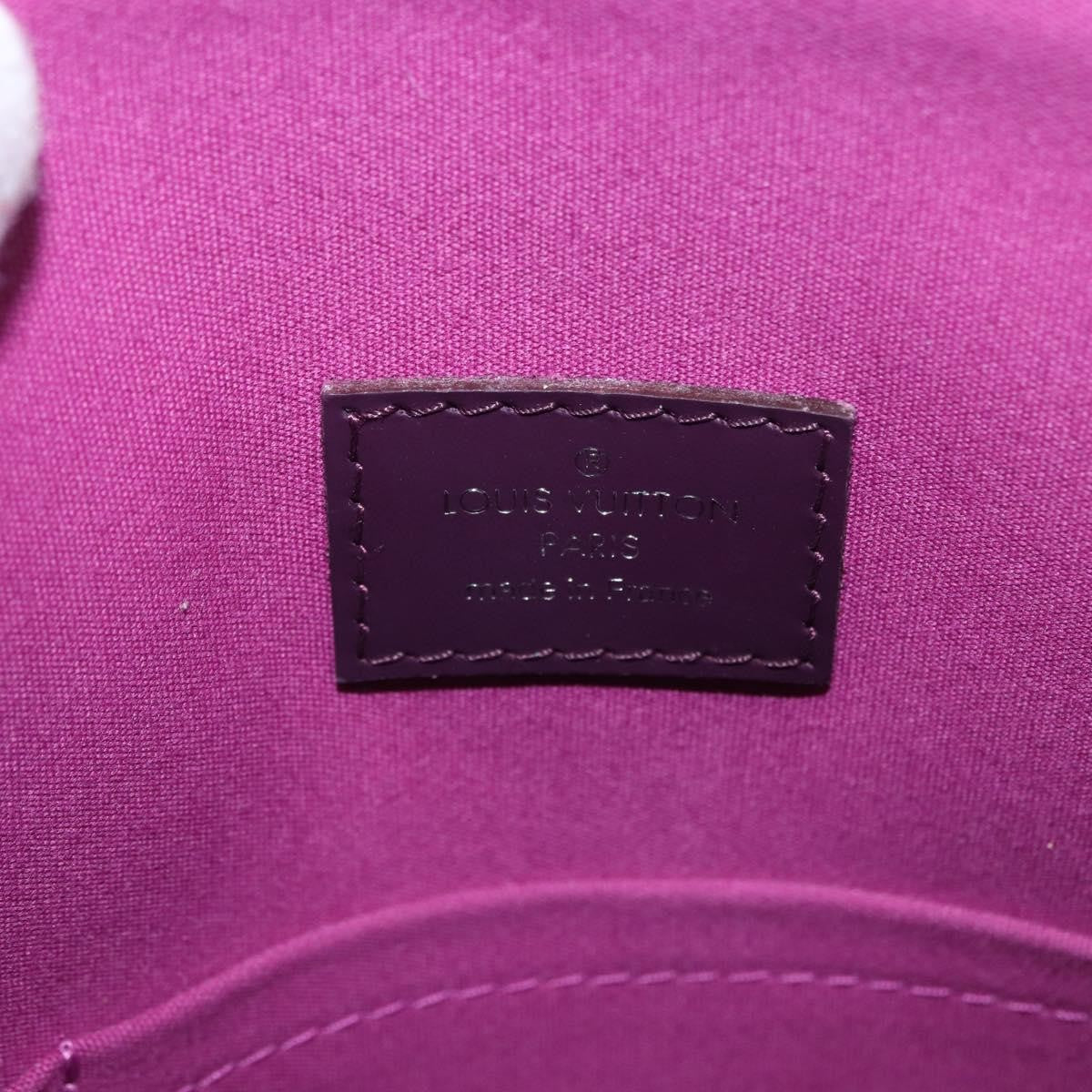 Louis Vuitton Lockit Handbag Epi Leather Purple Leather Handbag