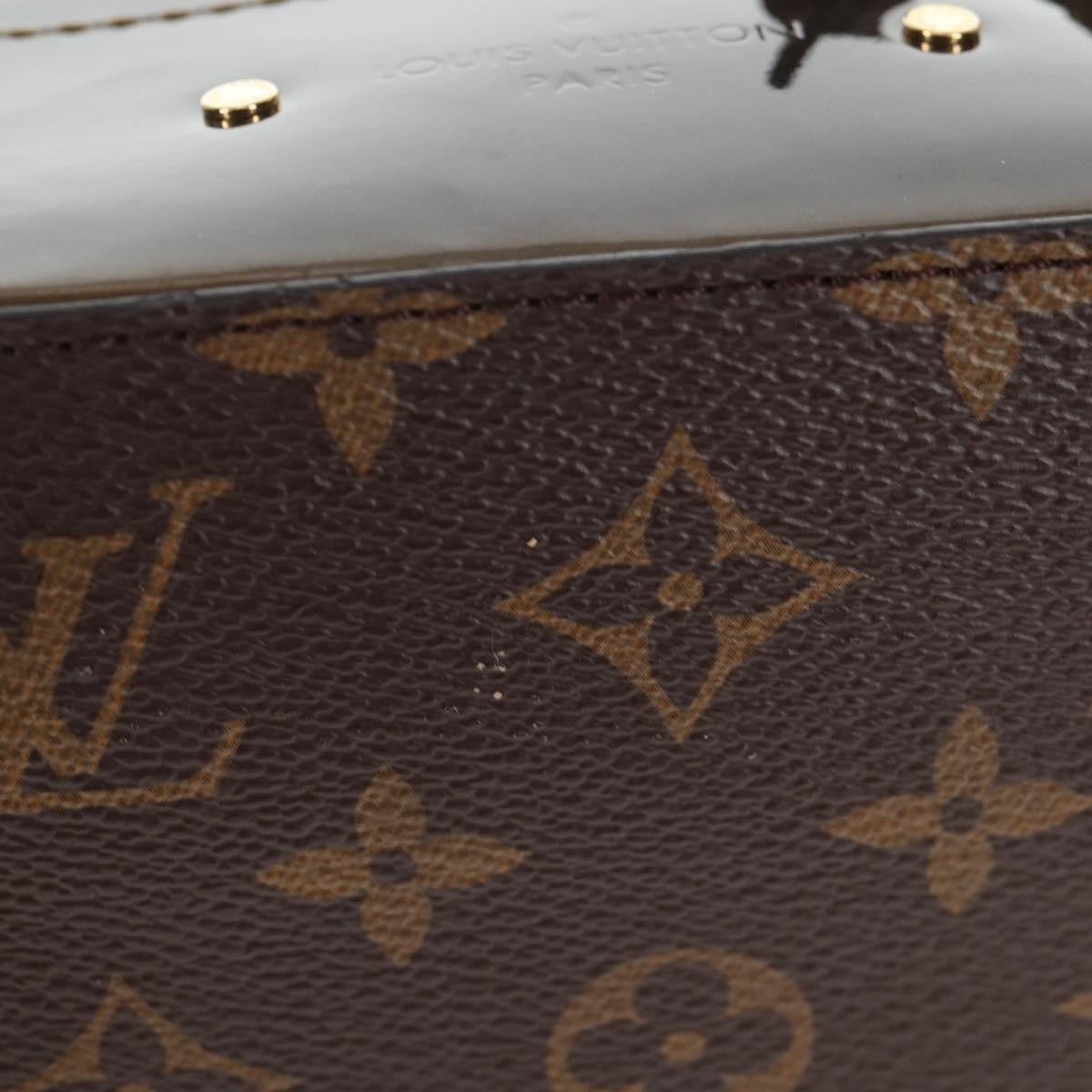 Louis Vuitton Hot Springs Backpack Vernis With Monogram Canvas Khaki Canvas Backpack Bag