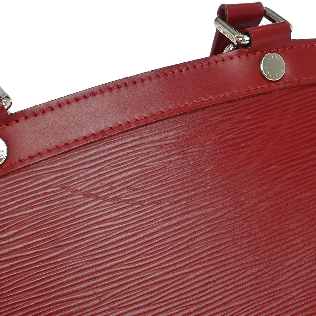 Louis Vuitton Brea Handbag Epi Leather Red Leather Tote Bag