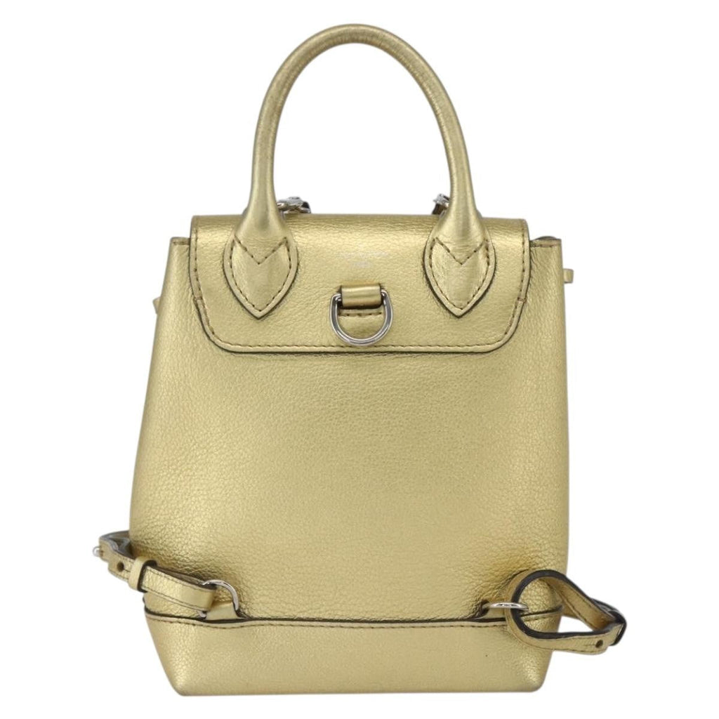 Louis Vuitton Lockme Backpack Leather Gold Leather Backpack Bag
