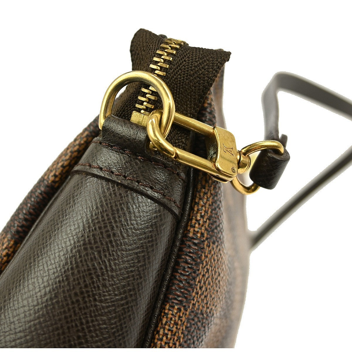 Louis Vuitton Trousse Make Up Bag Damier Canvas Brown Canvas Clutche & Pouche Bag