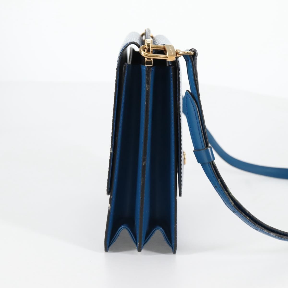 Louis Vuitton Grenelle Shoulder Bag Epi Leather Blue Leather Shoulder Bag