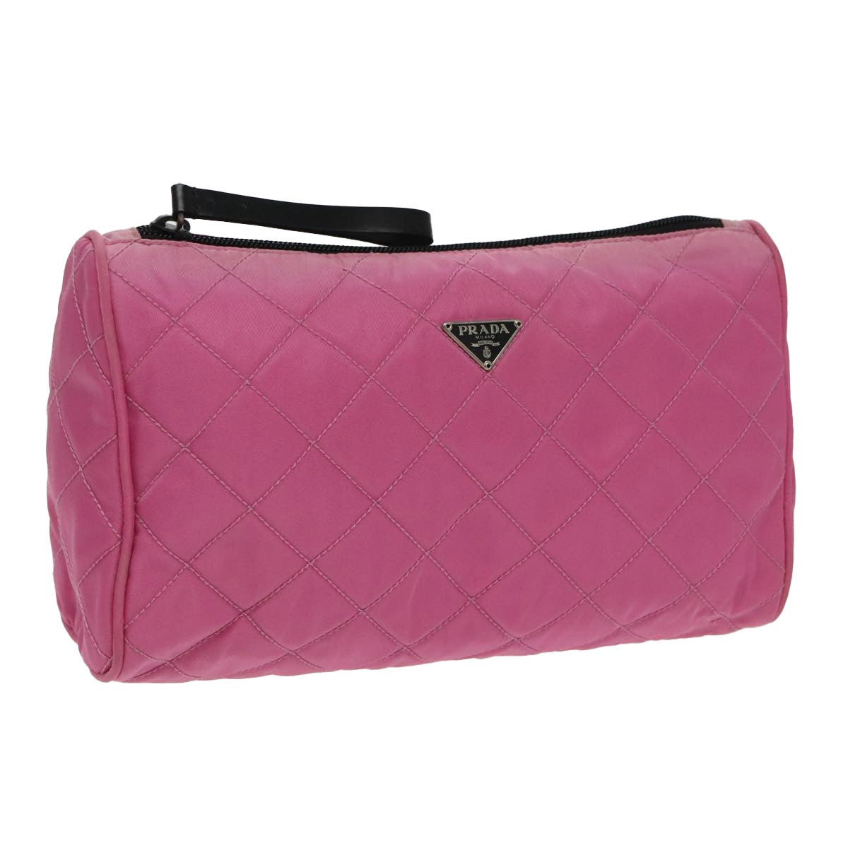 Prada Toiletry Pouch Tessuto Pink Nylon Clutche & Pouche Bag