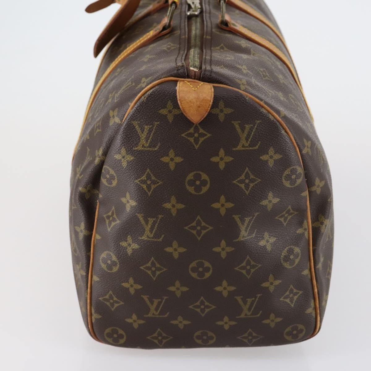 Louis Vuitton Keepall Bag Monogram Canvas Brown Canvas Travel Bag