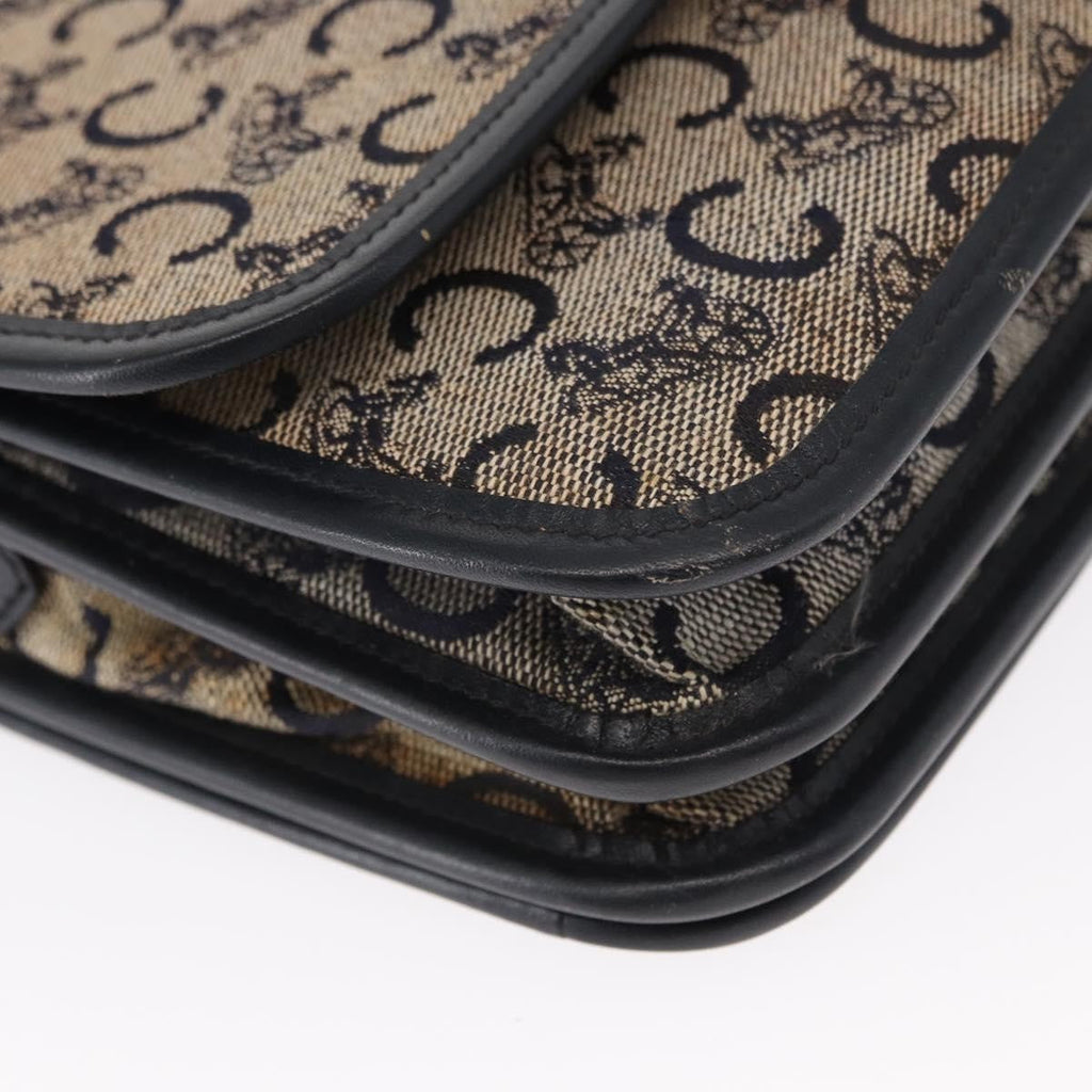 Celine C Sulky Shoulder Bag Canvas Navy Canvas Shoulder Bag Bag