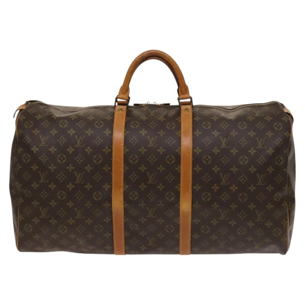 Louis Vuitton Keepall Bag Monogram Canvas Brown Canvas Travel Bag