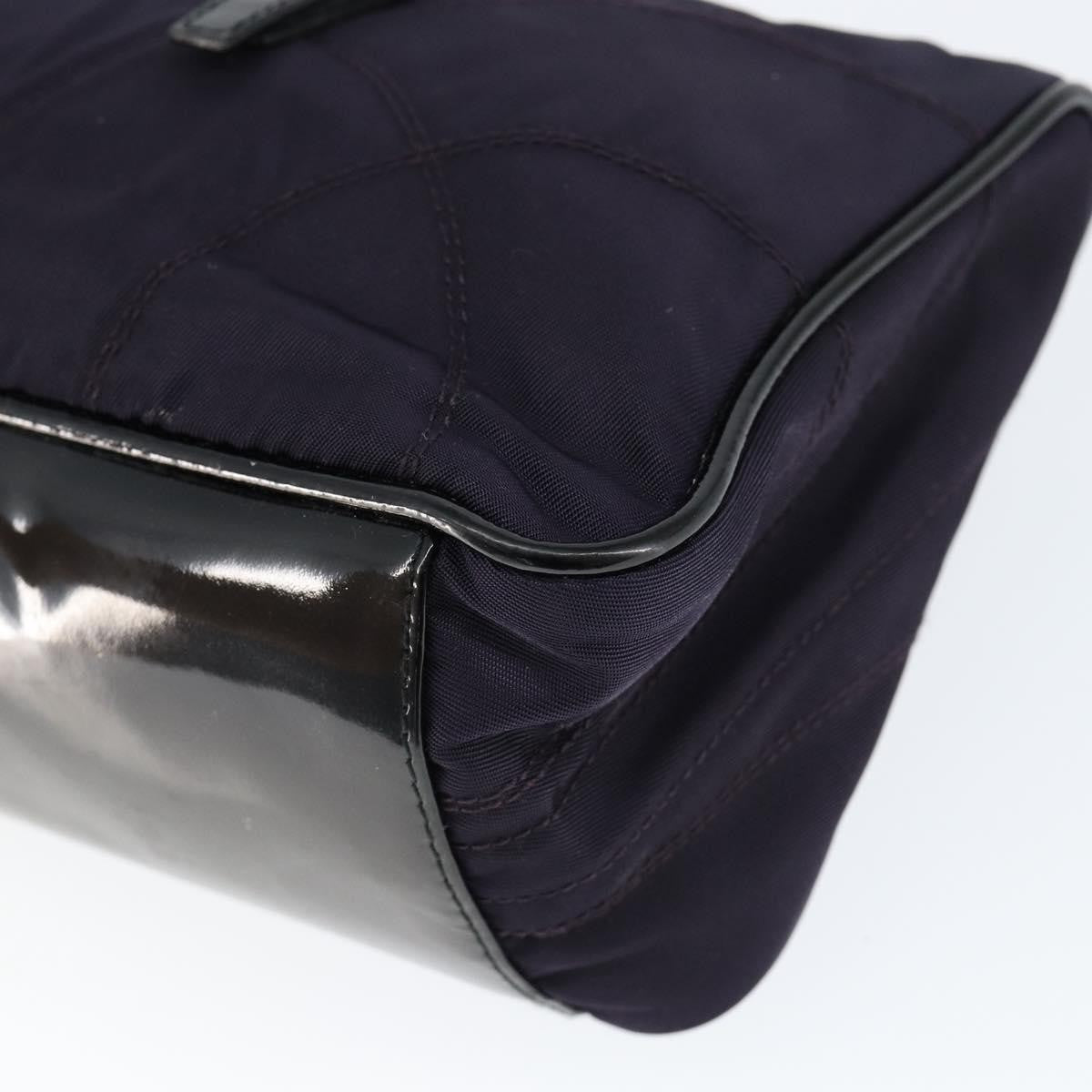 Prada Baguette Shoulder Bag Quilted Tessuto With Leather Purple Nylon Shoulder Bag Bag