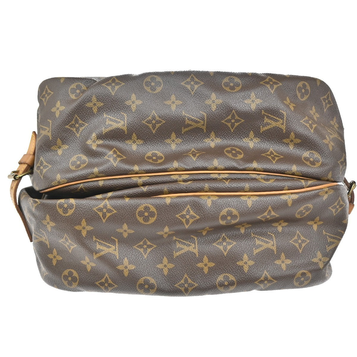 Louis Vuitton Saumur Handbag Monogram Canvas Brown Canvas Shoulder Bag