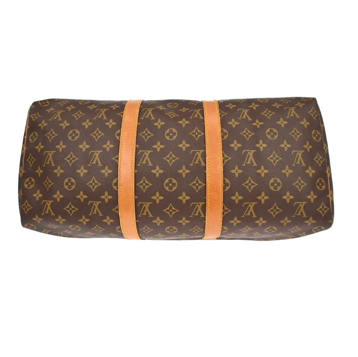 Louis Vuitton Keepall Bag Monogram Canvas Brown Canvas Travel Bag