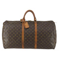 Louis Vuitton Keepall Bag Monogram Canvas Brown Canvas Travel Bag