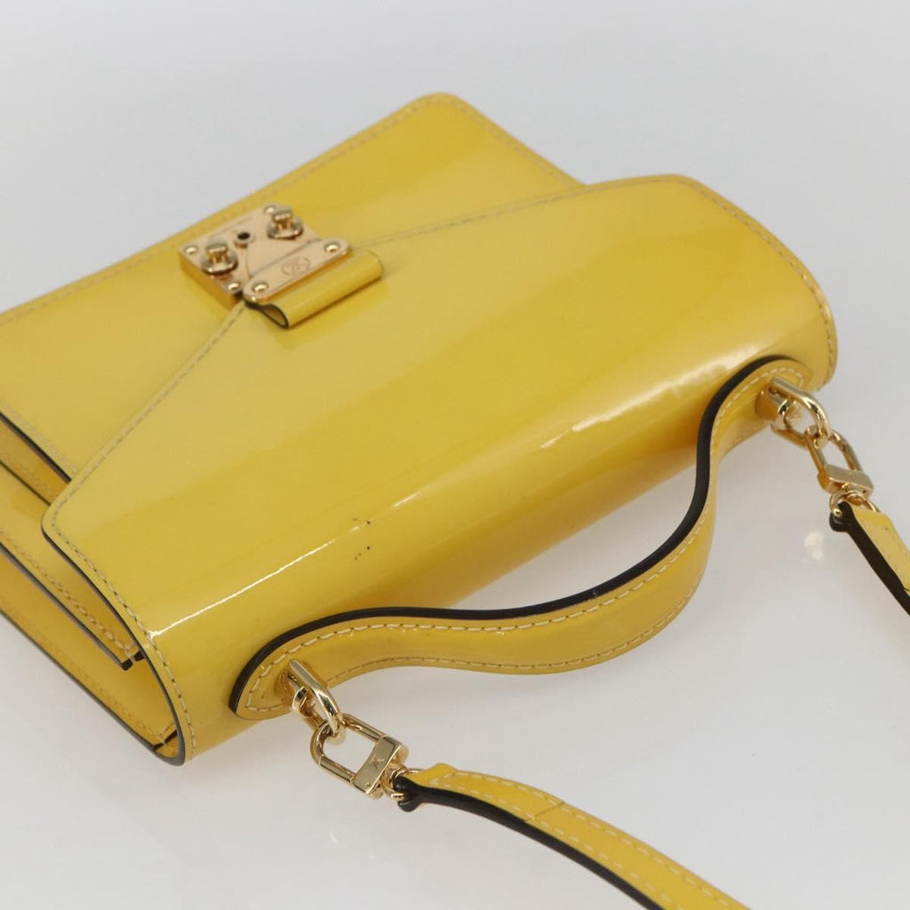 Louis Vuitton Monceau Handbag Vernis Yellow Patent_Leather Handbag