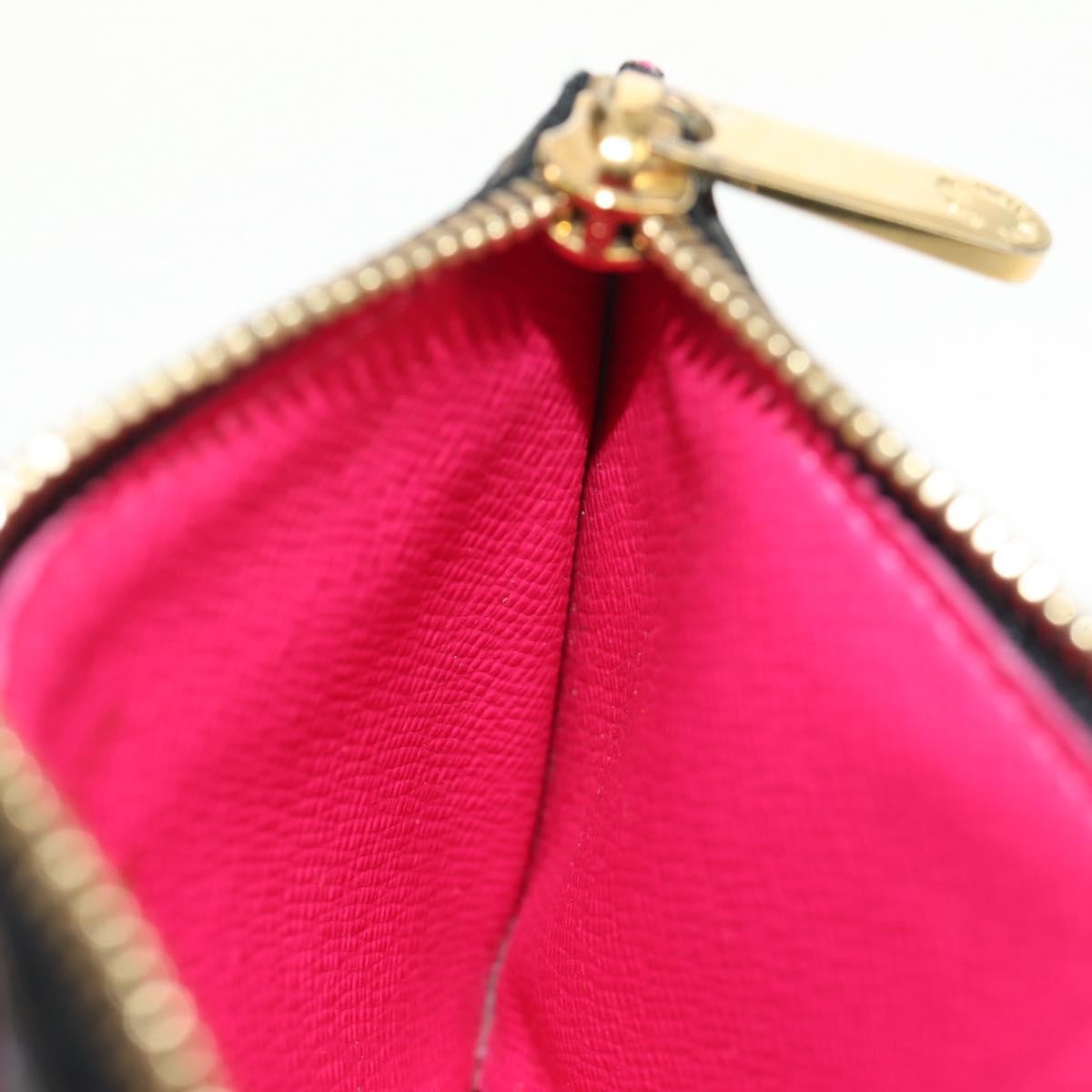 Louis Vuitton Pochette Clés Nm Monogram Multicolor Canvas Black Canvas Wallets Accessory