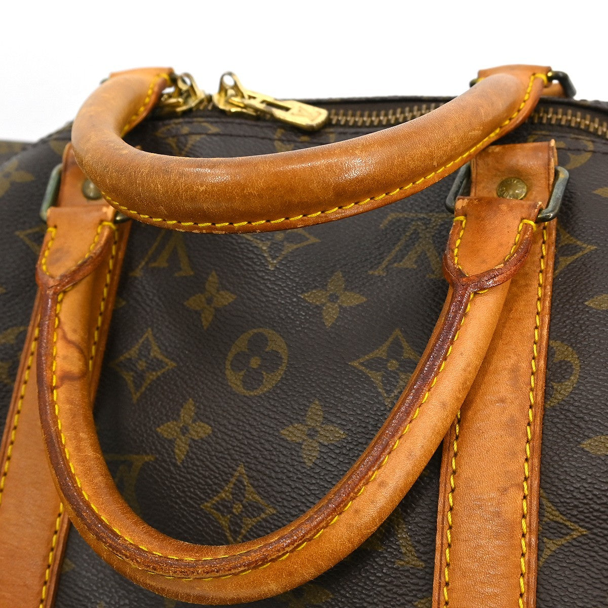 Louis Vuitton Keepall Bag Monogram Canvas Brown Canvas Travel Bag