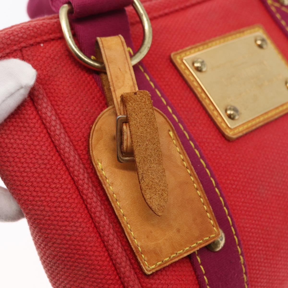Louis Vuitton Antigua Tote Canvas Red Canvas Tote Bag