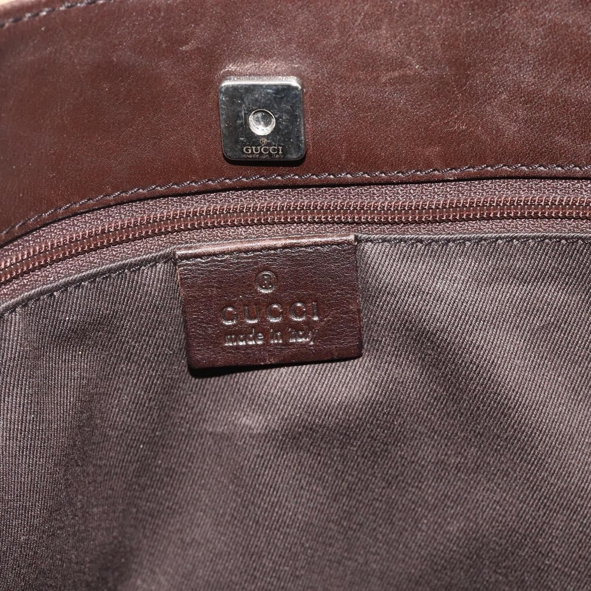 Gucci Vintage Tote Canvas Beige Canvas Tote Bag Bag (Pre-Owned)
