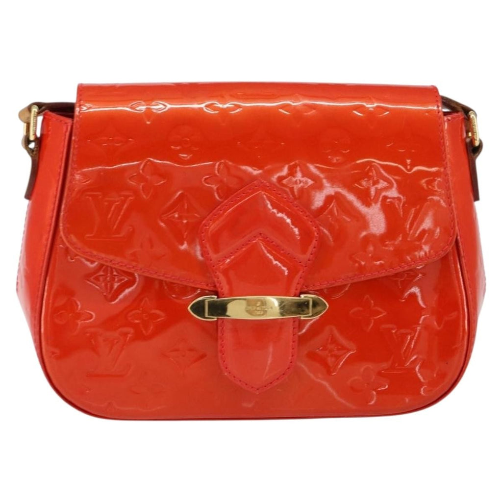 Louis Vuitton Bellflower Handbag Monogram Vernis Red Patent_Leather Shoulder Bag