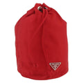 Prada Drawstring Wristlet Bucket Bag Tessuto Red Nylon Clutche & Pouche Bag