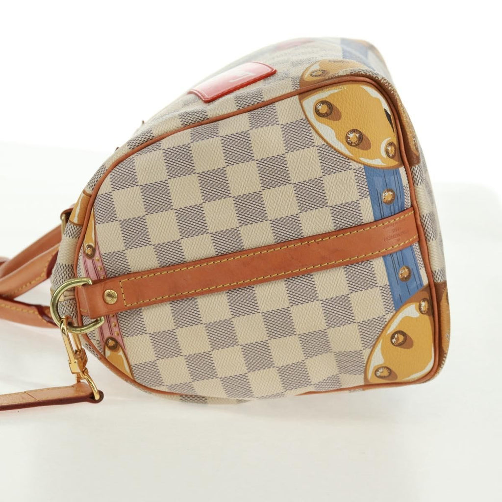 Louis Vuitton Speedy Bandouliere Bag Limited Edition Summer Trunks Monogram Canvas Multicolour Canvas Handbag