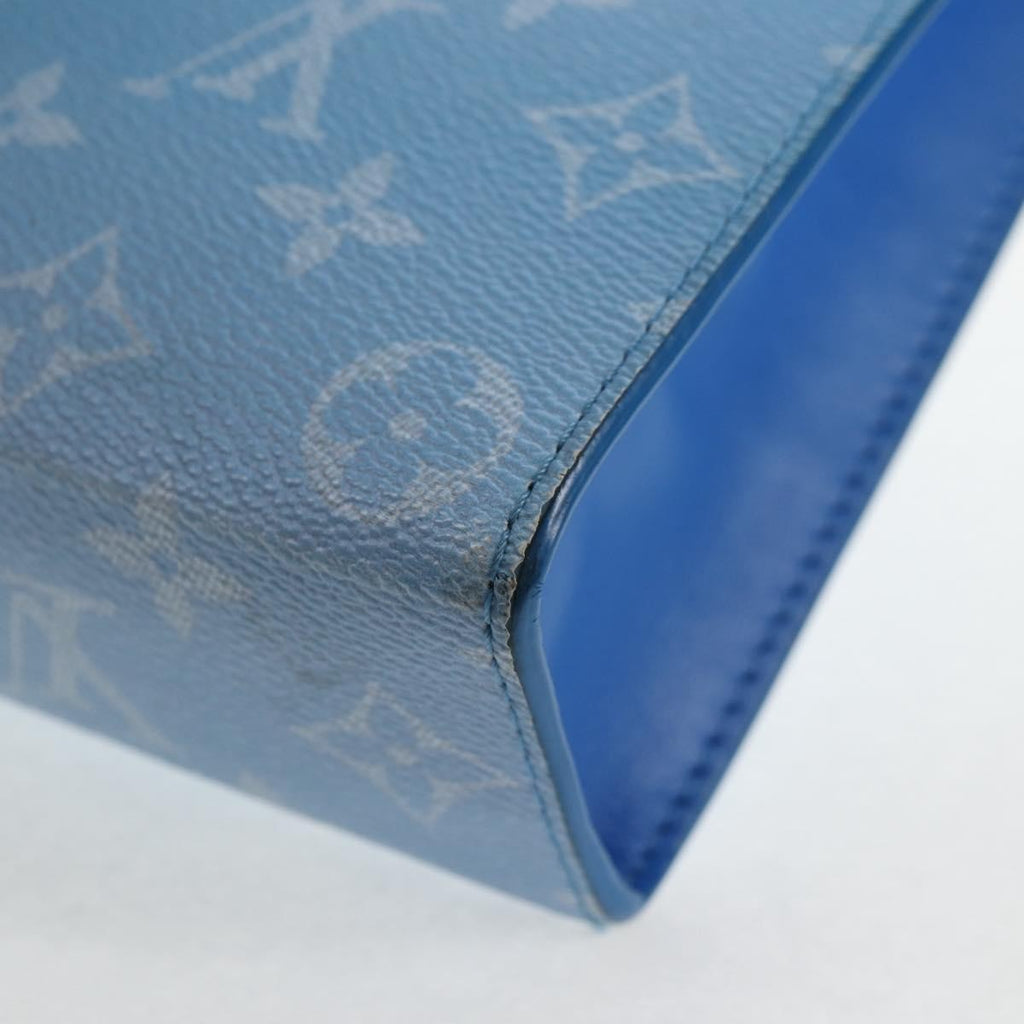 Louis Vuitton Pochette Voyage Limited Edition Monogram Clouds Blue Pvc Bag