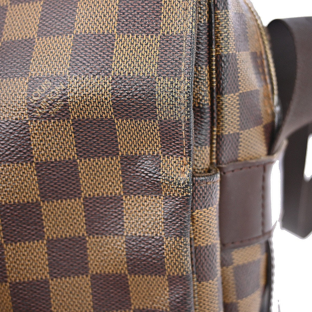 Louis Vuitton Naviglio Handbag Damier Brown Canvas Shoulder Bag
