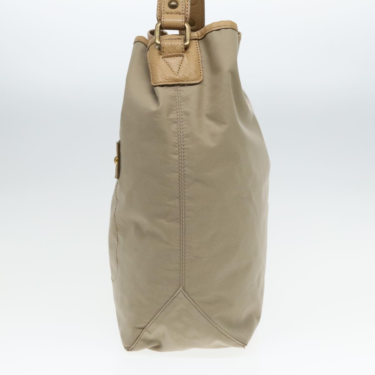 Burberry Blue Label Shoulder Bag Nylon Beige Nylon Shoulder Bag