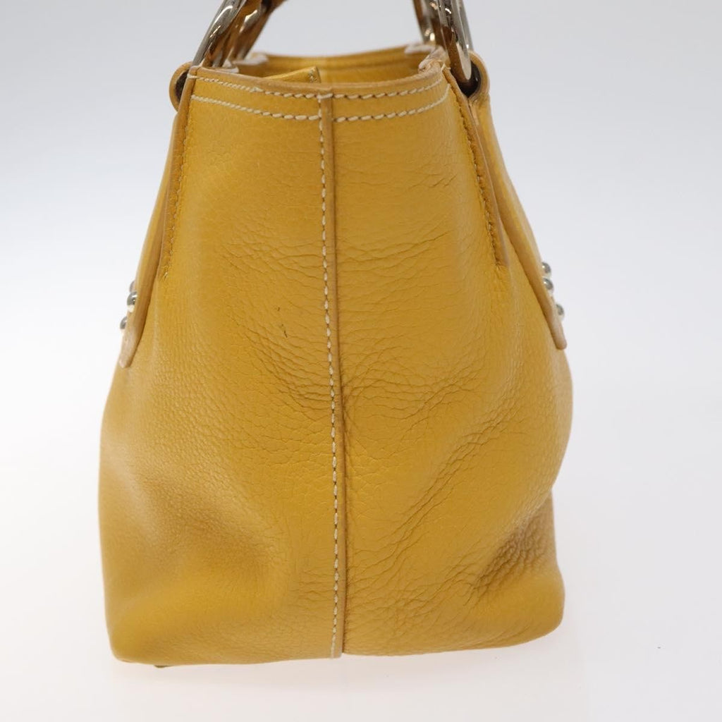Prada Vintage Handbag Leather Yellow Leather Handbag