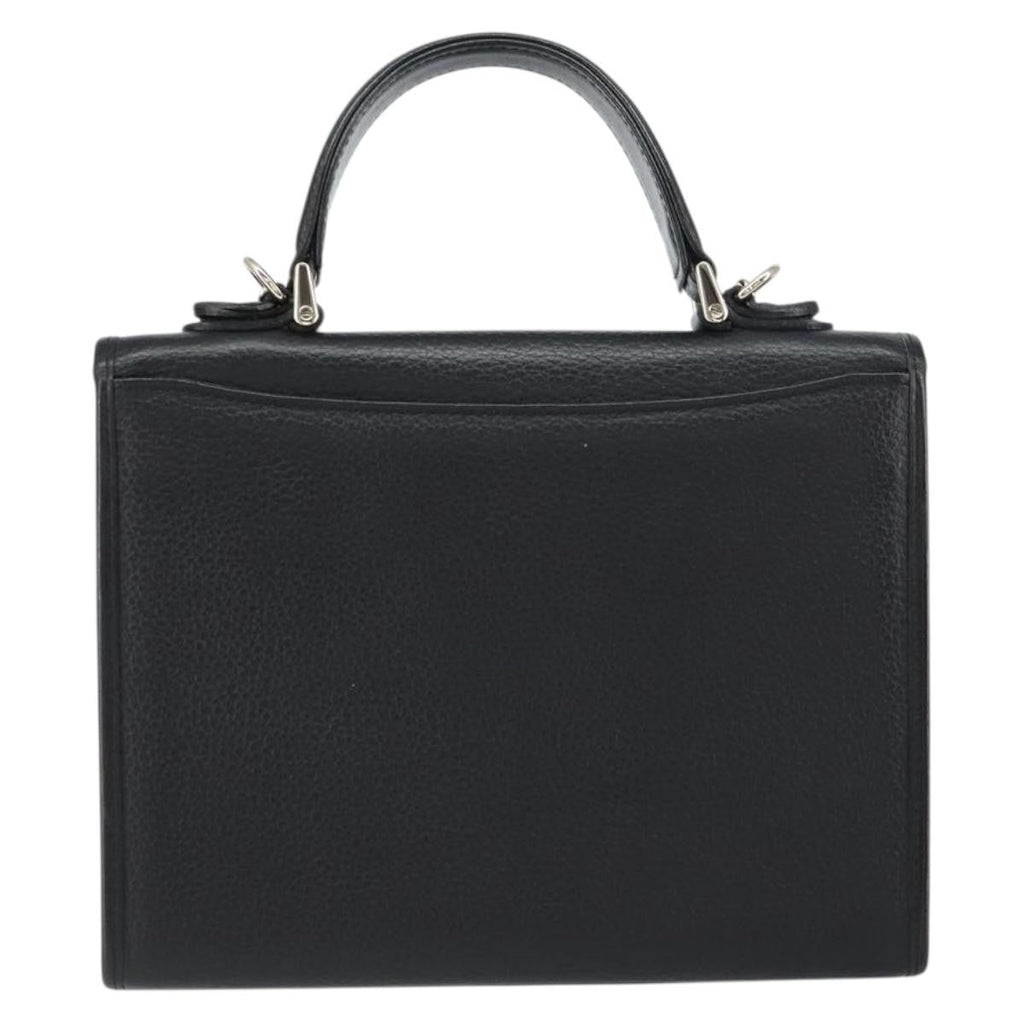 Burberry Vintage Handbag Leather Black Leather Handbag