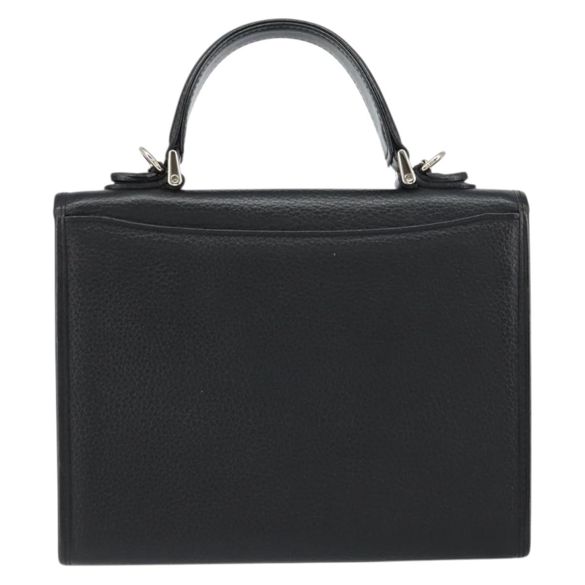 Burberry Vintage Handbag Leather Black Leather Handbag
