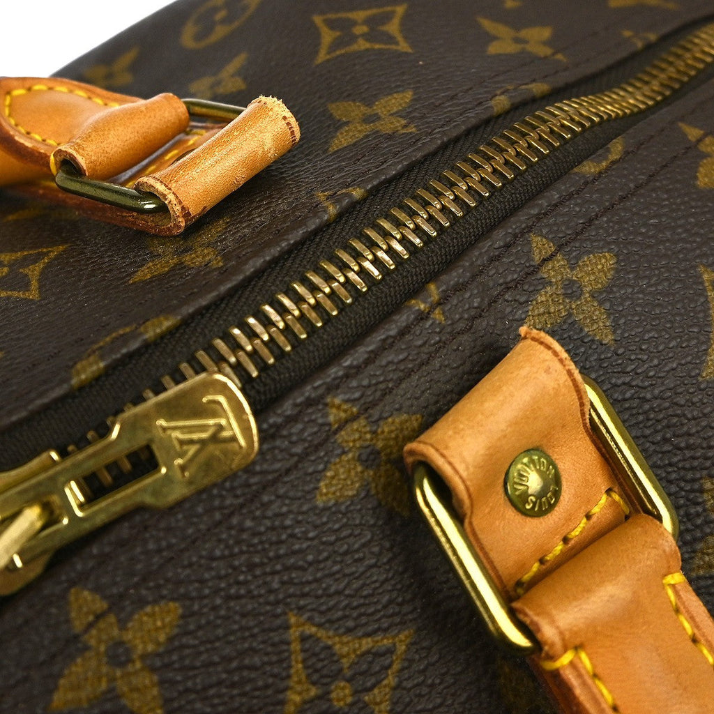 Louis Vuitton Keepall Bag Monogram Canvas Brown Canvas Travel Bag