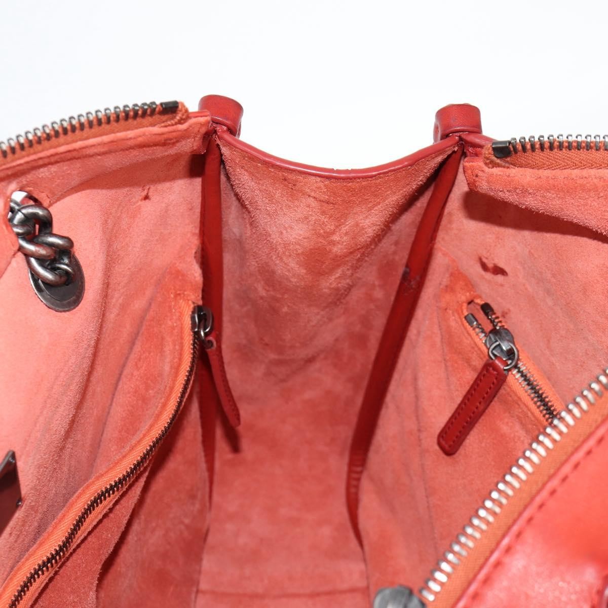 Chanel Shopping Tote Quilted Caviar Orange Leather Shoulder Bag Bag