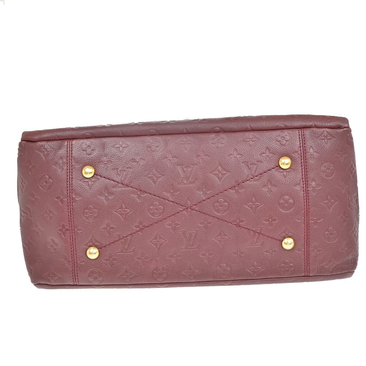 Louis Vuitton Artsy Handbag Monogram Empreinte Leather Red Leather Shoulder Bag