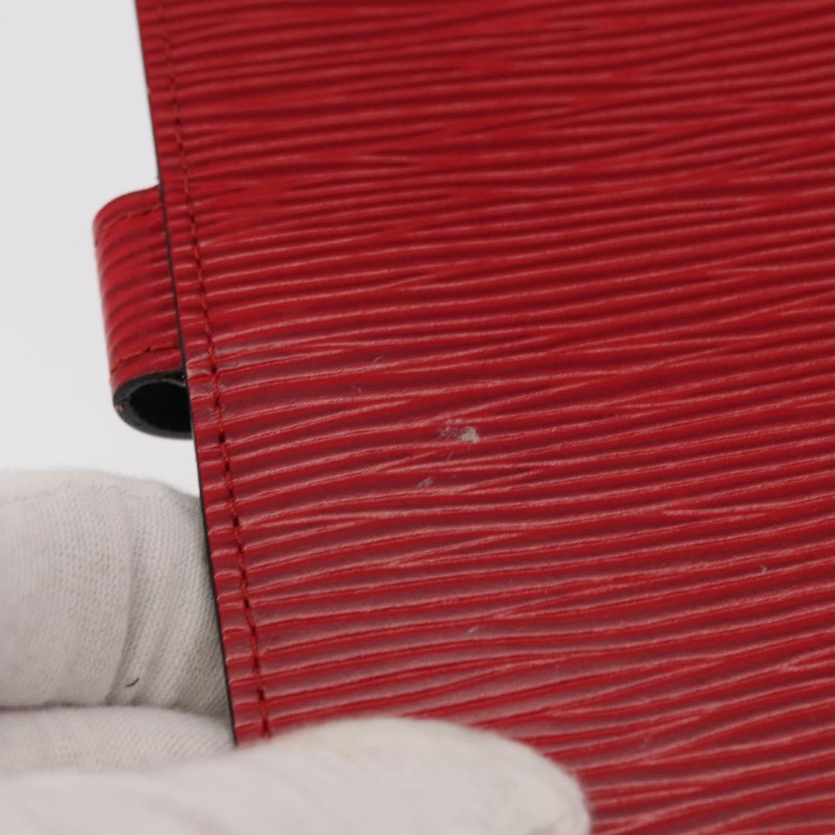 Louis Vuitton Agenda Cover Epi Leather Red Leather Wallets Accessory