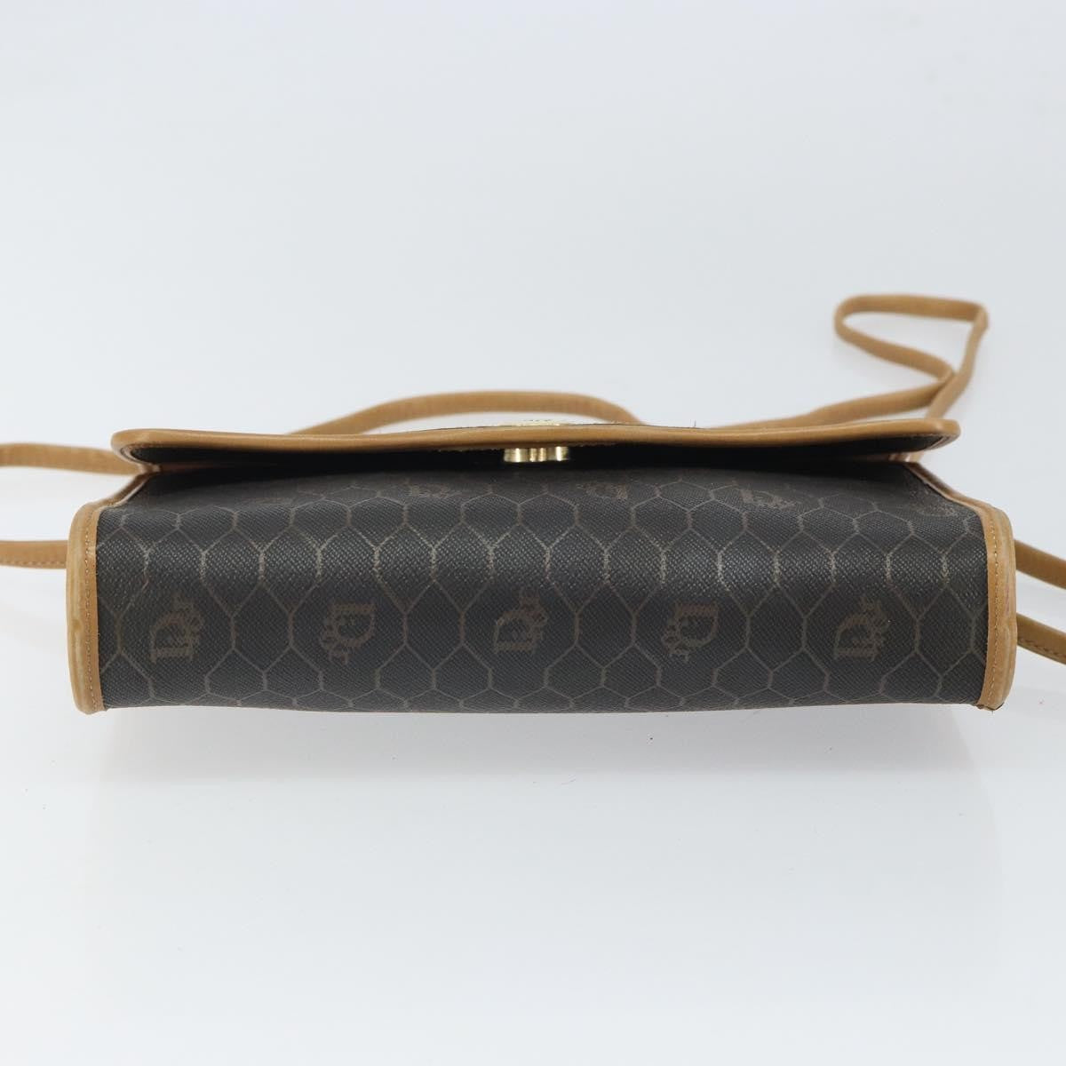 Christian Dior Vintage Honeycomb Shoulder Bag Canvas Black Canvas Shoulder Bag Bag (Pre-Owned)