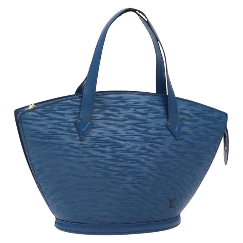 Louis Vuitton Saint Jacques Handbag Epi Leather Blue Leather Shoulder Bag