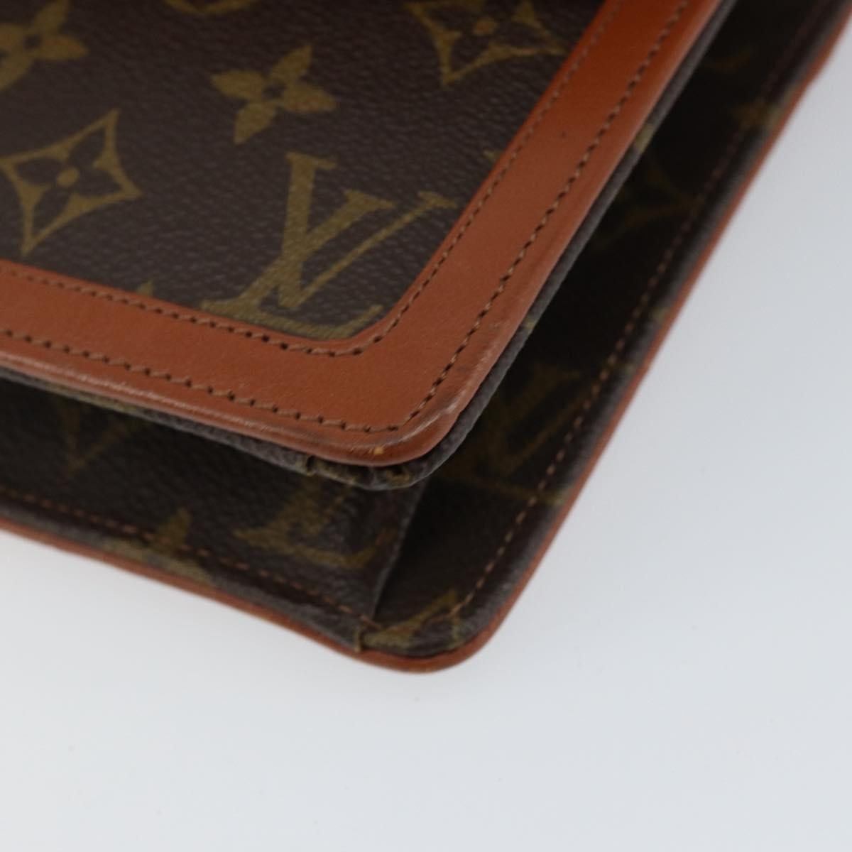 Louis Vuitton Dame Pochette Monogram Canvas Brown Canvas Clutche & Pouche Bag