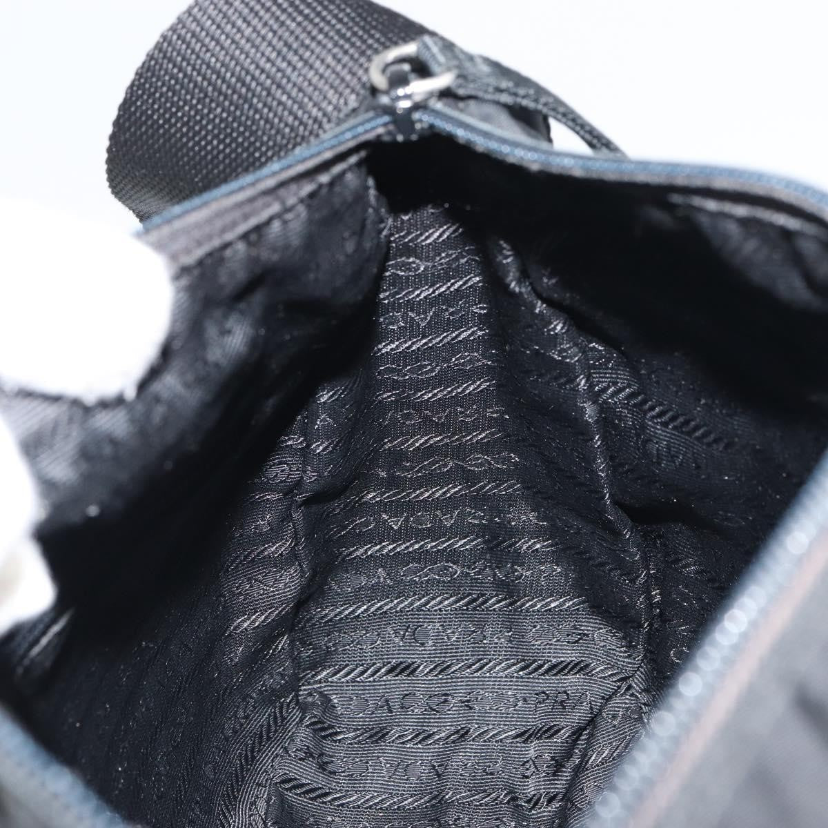 Prada Front Zip Messenger Bag Tessuto Black Nylon Shoulder Bag Bag