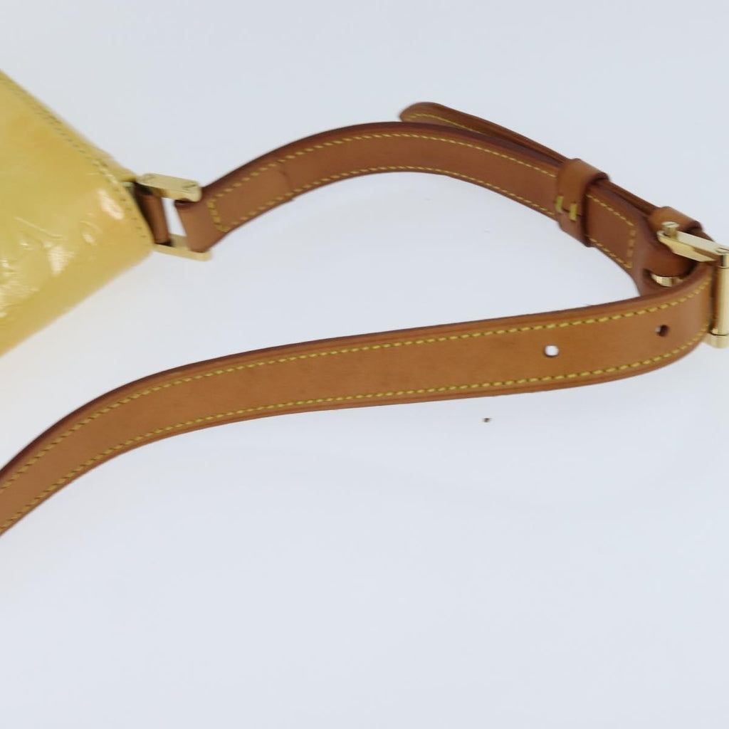 Louis Vuitton Thompson Street Handbag Monogram Vernis Yellow Patent_Leather Shoulder Bag