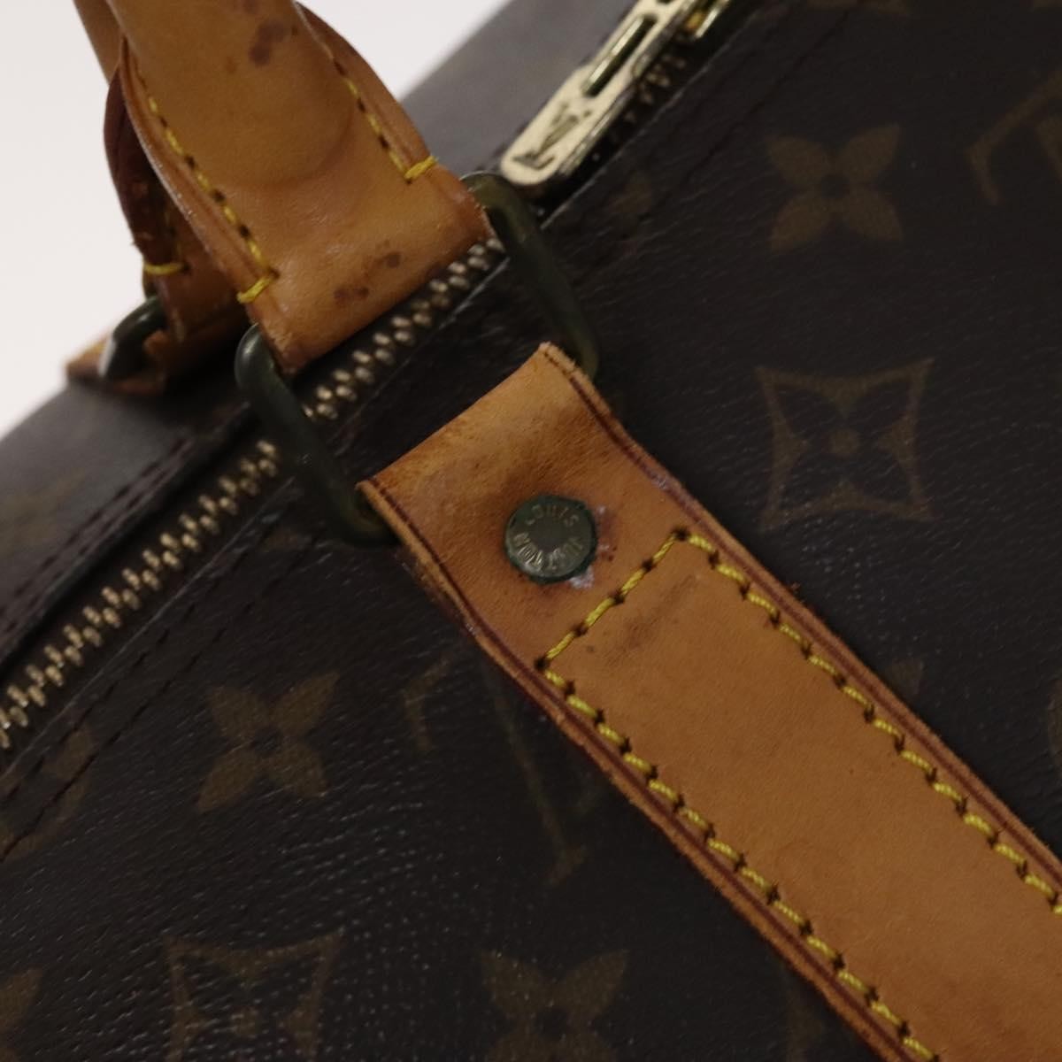 Louis Vuitton Keepall Bag Monogram Canvas Brown Canvas Travel Bag