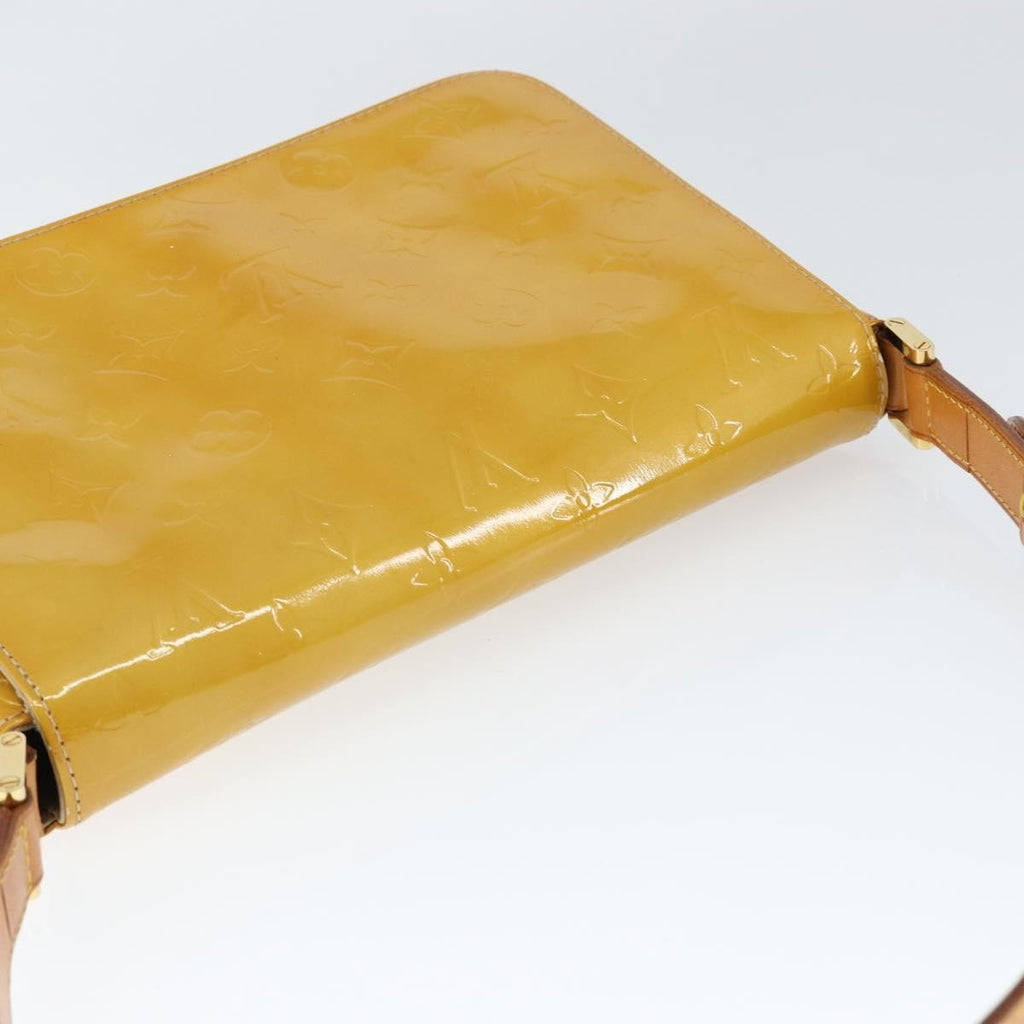Louis Vuitton Thompson Street Handbag Monogram Vernis Beige Patent_Leather Shoulder Bag