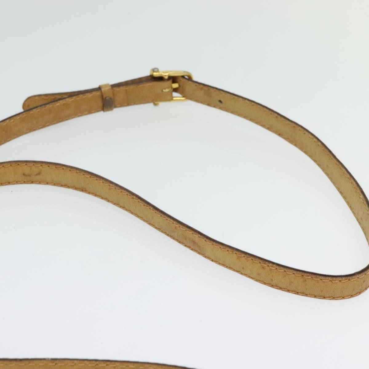 Celine Vintage Macadam Shoulder Bag Macadam Canva  Vinyl Beige Pvc Bag