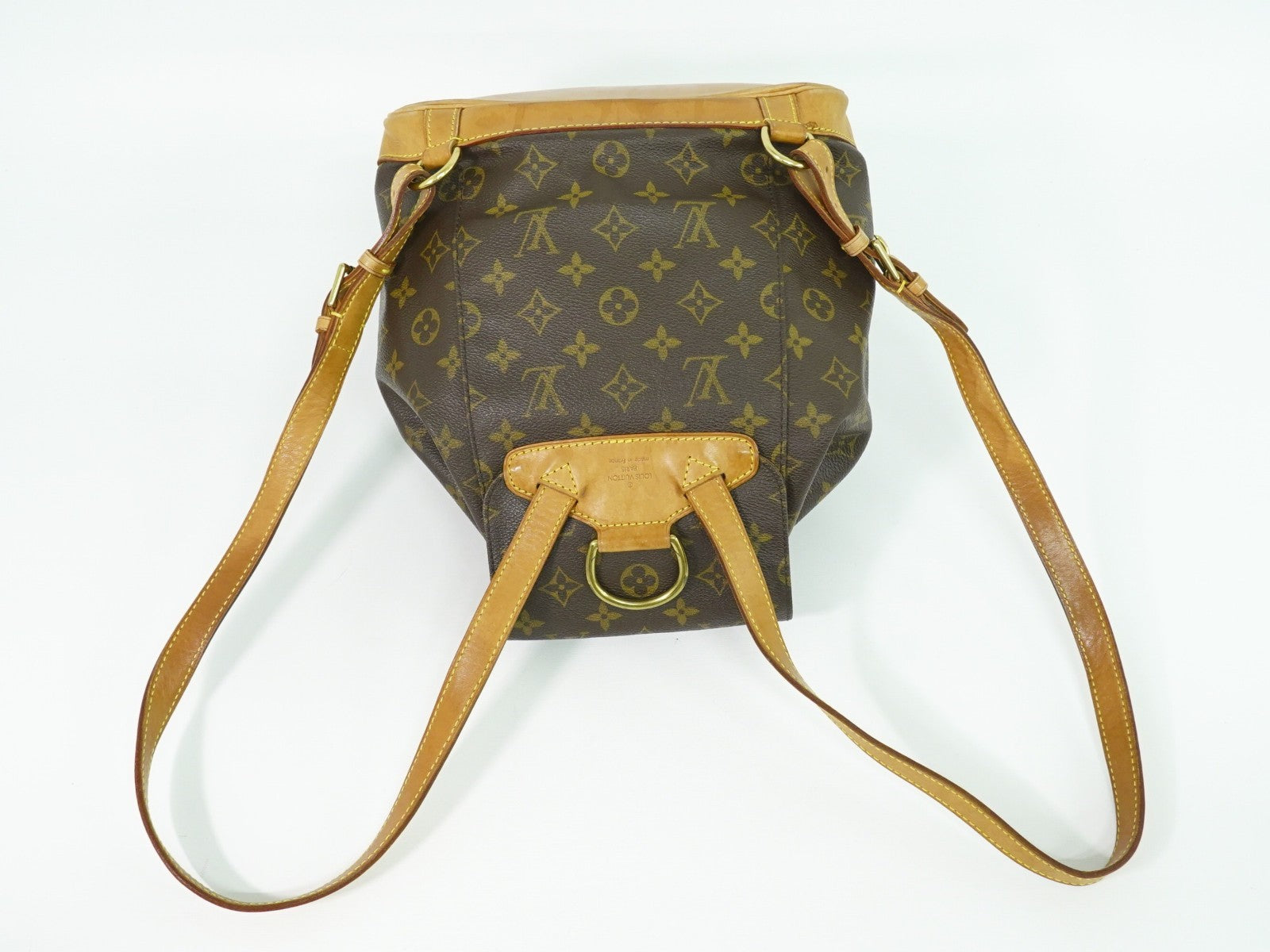 Louis Vuitton Vintage Montsouris Backpack Monogram Canvas Brown Canvas Backpack Bag