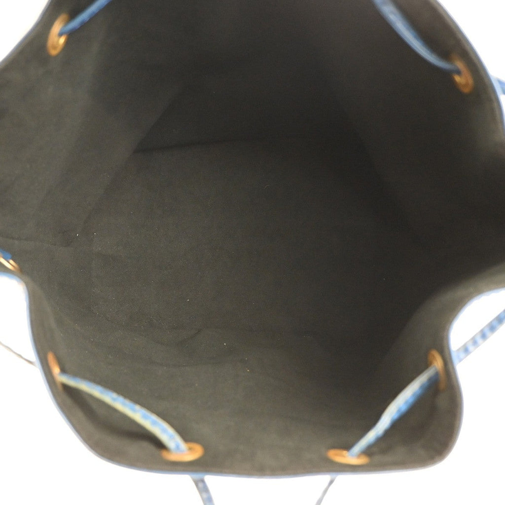 Louis Vuitton Petit Noe Handbag Epi Leather Blue Leather Shoulder Bag