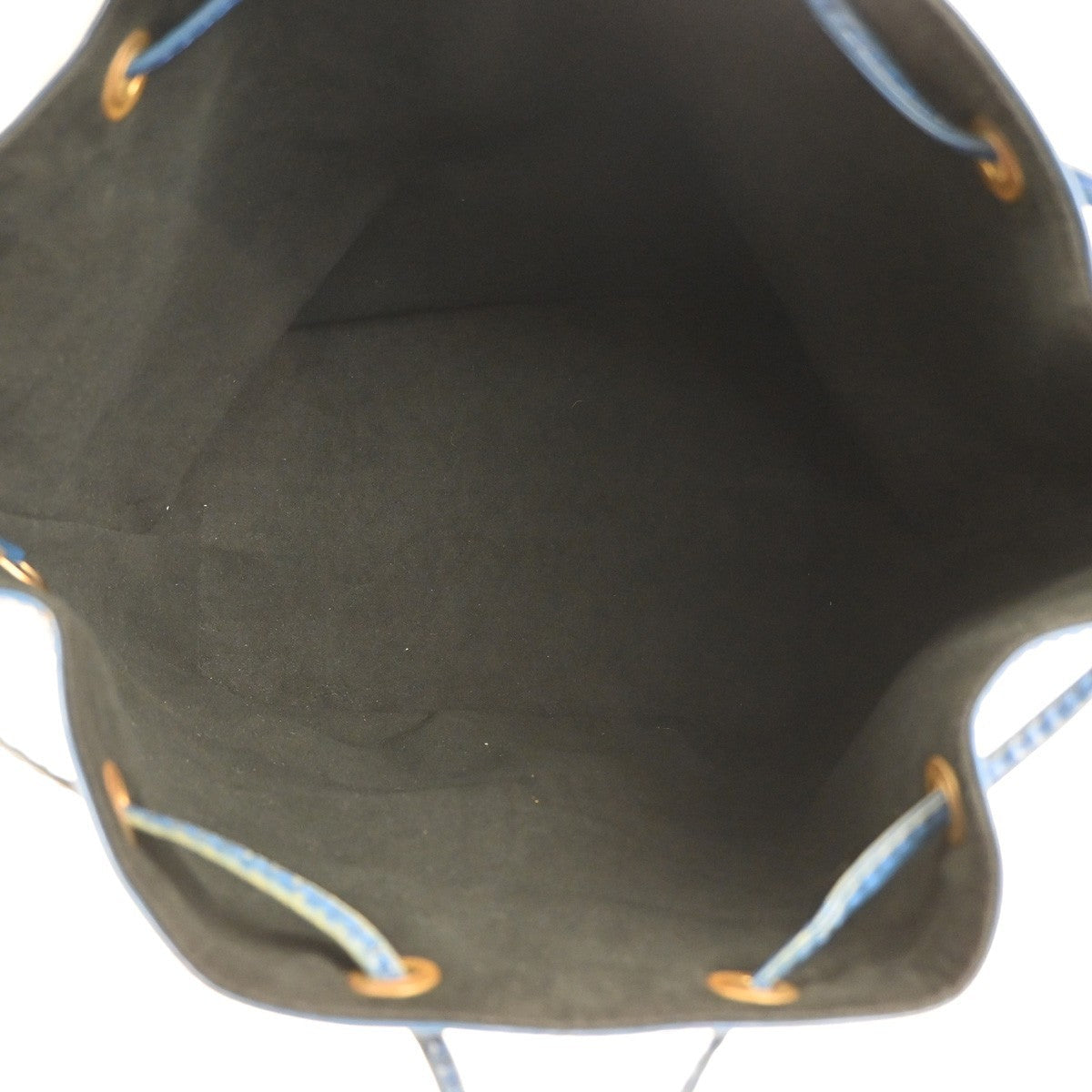 Louis Vuitton Petit Noe Handbag Epi Leather Blue Leather Shoulder Bag