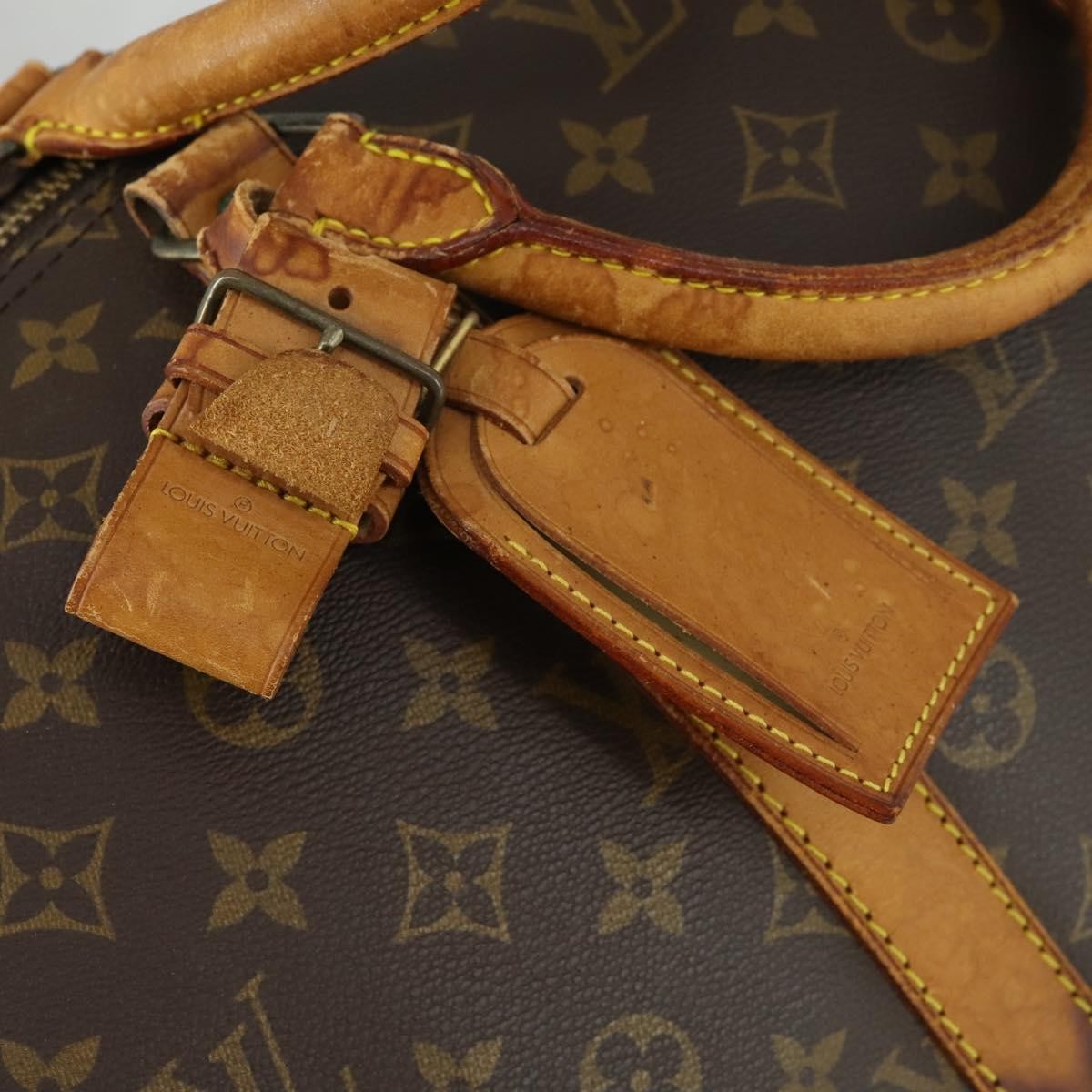 Louis Vuitton Keepall Bandouliere Bag Monogram Canvas Brown Canvas Travel Bag