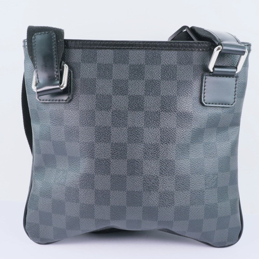 Louis Vuitton Thomas Handbag Damier Graphite Black Canvas Shoulder Bag